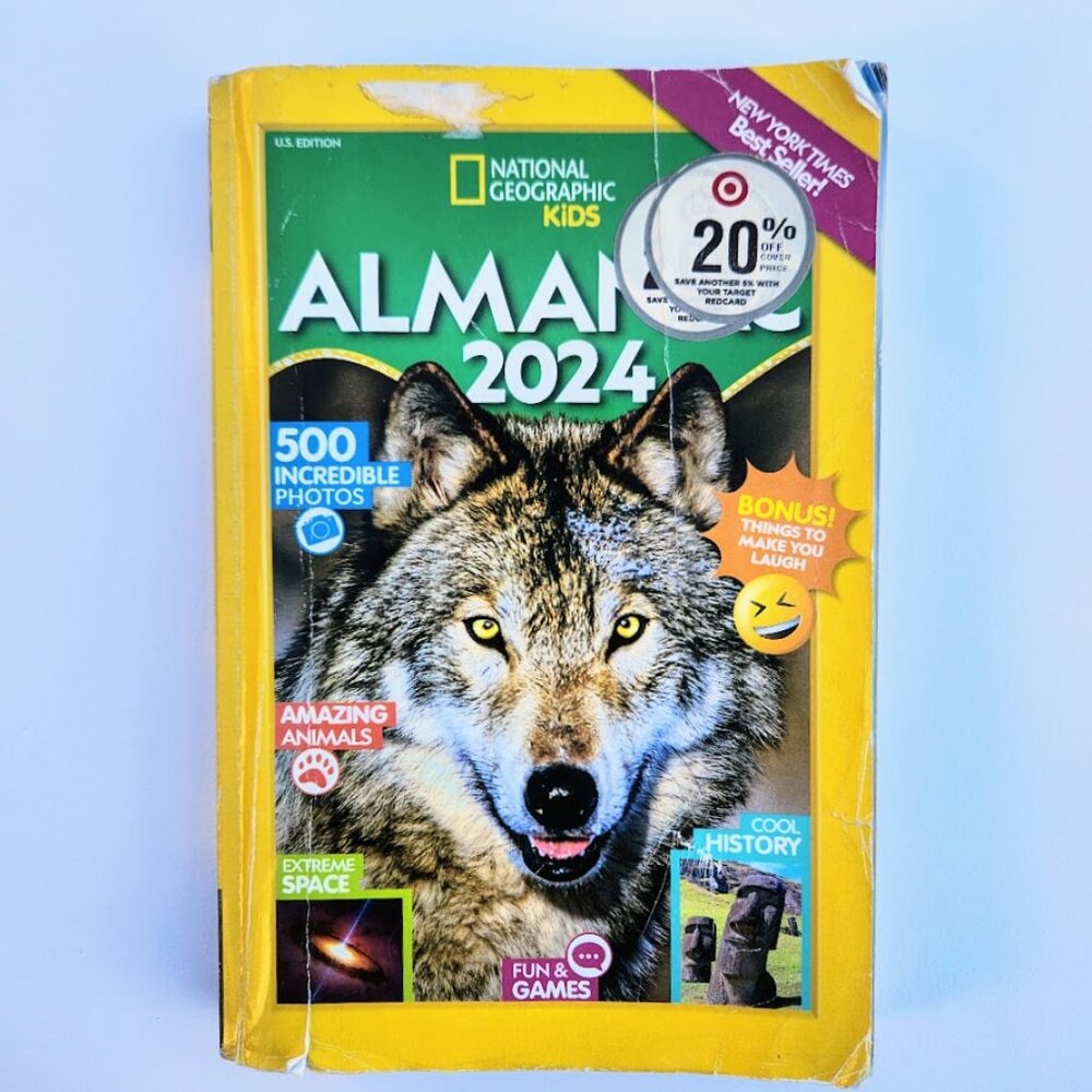 National Geographic Kids Almanac 2024 Fact Book Trivia Science Nature Animals
